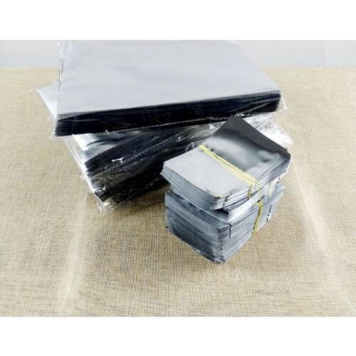 Wholesale Price 50-500 pcs Full Foil Bags Both Silver Heat Sealing Bag Wholesale Factory Price Opening 20-35 cm