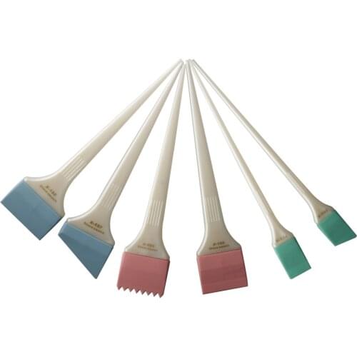 Salon Hairdressing Color Cream Mixing Comb Set Silicone Hair Dye Tinting Brushes 6Pc/Pack Hair Dyeing Comb Tools For Hairdresser