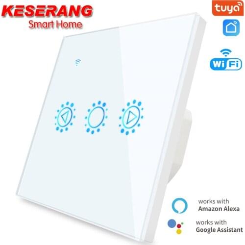 Tuya Smart LED Dimmer Switch 1 Gang WiFi Smart Light Touch Switch Dimming Switch, Compatible Alexa Google Home Dimmable Switch