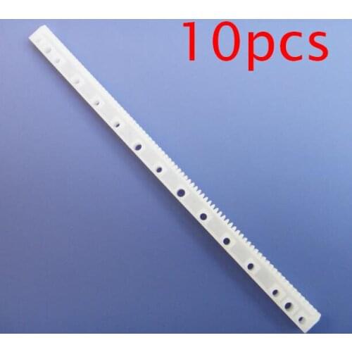 10PCS Plastic Transmission Rack Plastic Rod With Tooth Straight Gear 0.5M 4*7*125mm Spare Parts For DIY Models
