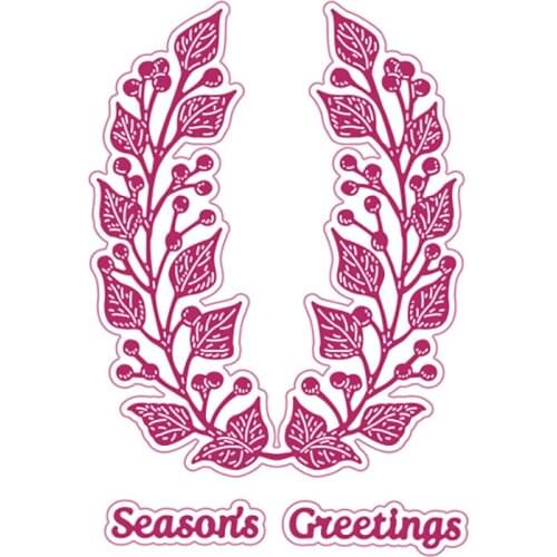 Seasons Greetings Quick Card Metal Cutting Dies 2021 New Diy Molds Scrapbooking Paper Making Die Cuts Crafts Template Handmade