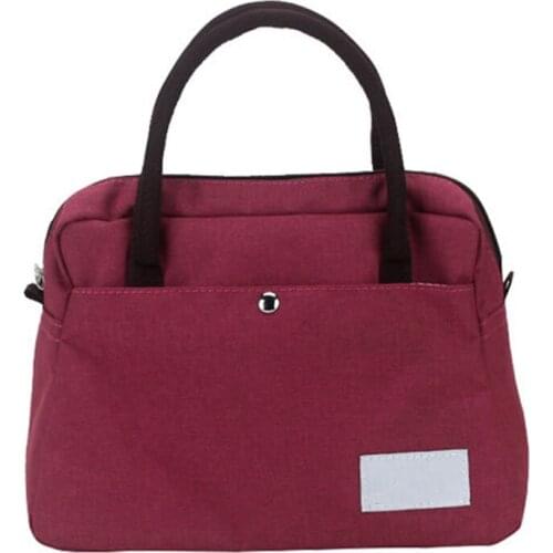 Casual Women Oxford Shoulder Bag Simple Female Solid Color Handbag Soft Medium Size Messenger Bag for Ladies Food Picnic Bags