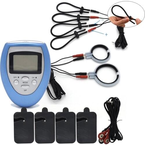 Adjustable Electro Shock Vibrating Ring On Penis Electric Pulse Penis Extender Lock Sperm Ring Adult Sex Toy Masturbator For Men