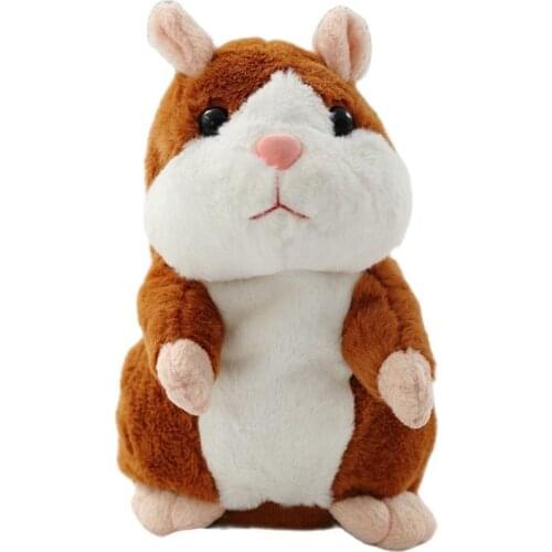 Cute learn to talk can walk hamster smart learner talking recording hamster plush toy plush animal cute hamster children toy