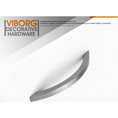 VIBORG Deluxe 128mm Solid 304 Stainless Steel Modern Kitchen Cabinet Cupboard Door Handle Pulls Drawer Pull Handles, SV727