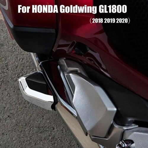 For HONDA GL1800 F6B 2018-2020 Saddlebag Chrome Guard Covers Engine protective rubber decoration Covers
