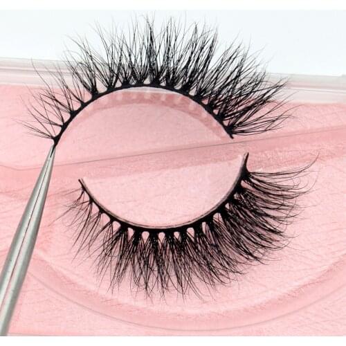 1 Pair 3D Mink Eyelashes Fluffy Dramatic Eyelashes Makeup Wispy Mink Lashes Natural Long False Eyelashes Thick Fake Lashes