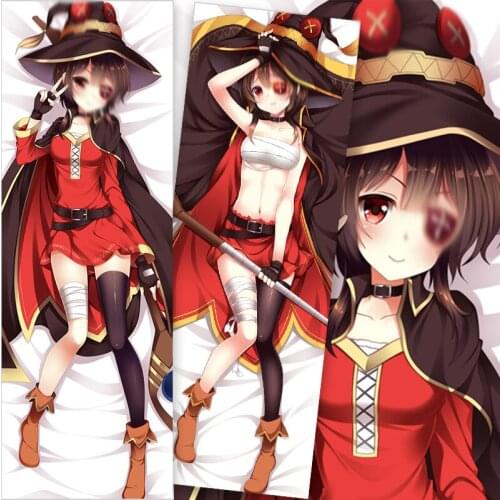 1 pcs Anime Kono Subarashii Sekai ni Shukufuku wo! Two-sided Printed Body Pillow Case Cover Cosplay Prop Decor Women Girl Gift