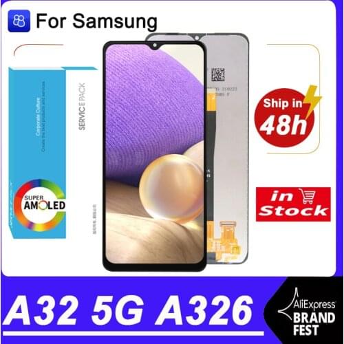 100% Original 6.5'' TFT Display For Samsung Galaxy A32 5G A326 SM-A326B LCD Touch Screen Digitizer Assembly Repair Parts