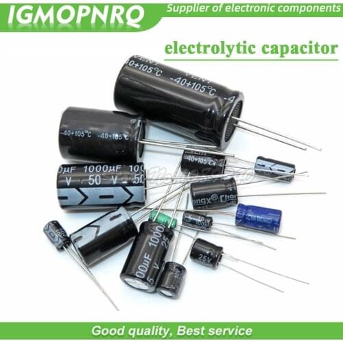 20PCS 35V-470uF aluminum electrolytic capacitor 4V 10V 16V 25V 35V 100UF 220UF 330UF 470UF 680UF 1000UF 47UF 1500UF 10UF 22UF