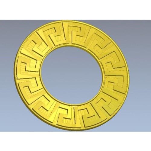 3d model relief for cnc in STL file format Frame_round