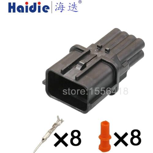Free shipping 2sets 8pin auto wiring harness cable plastic KIA harness plug waterprof connector HP285-08021
