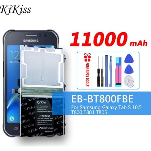 11000mAh Tablet Battery For Samsung Galaxy Tab S 10.5 SM-T800 T800 T801 T805 EB-BT800FBE Li-ion Polymer with Tracking Number