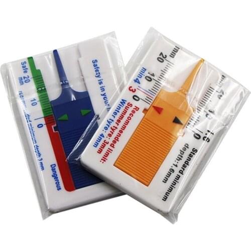 Auto Tyre Tread Depth Gauge Caliper Tire Wheel Measure Meter Thickness Detection Repair Tool For Car Motorcycle Caravan Trailer