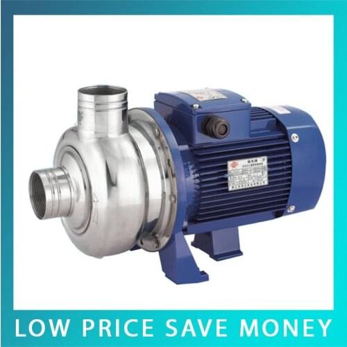 BK120 220V Electric Centrifugal Pump Semi Open Impeller Horizontal Stainless Steel Water Pump