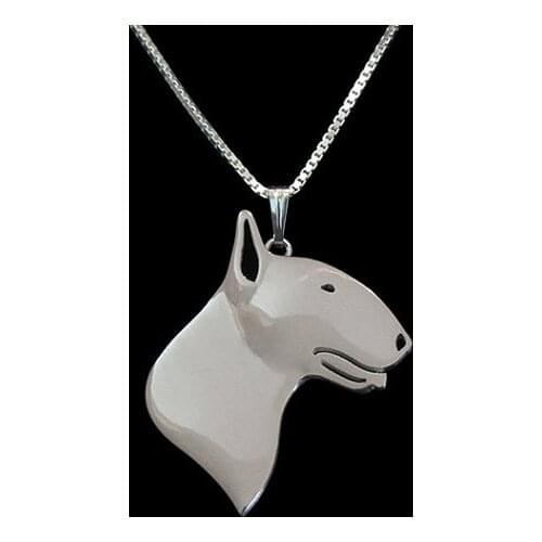 Bull and terrier - Gold and silver pendant and necklace jewelry Simple abstract animal