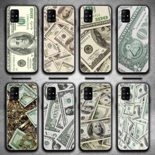 Money Dollars Bill Cash Phone Case For Samsung Galaxy A21S A01 A11 A31 A81 A10 A20E A30 A40 A50 A70 A80 A71 A51