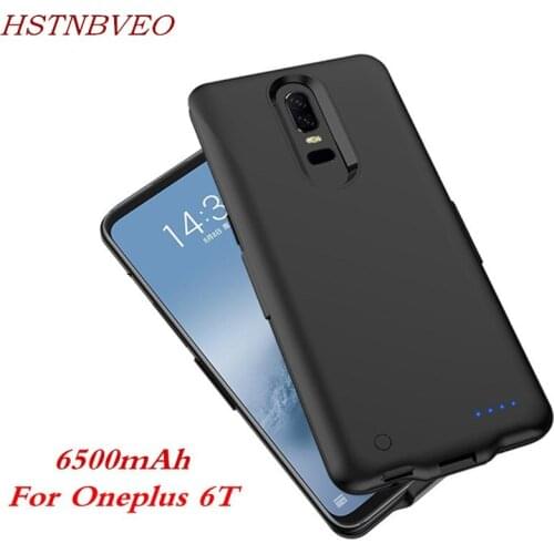 HSTNBVEO Power Bank Battery Charger Case For Oneplus 6T Battery Case Portable PowerBank Charging Cover For Oneplus 6 Power Case