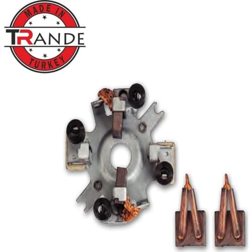 Starter Brush Holder with Carbon Brushes MASX 21-22 8x25x23 24 Volt Made In Turkey 72165001000