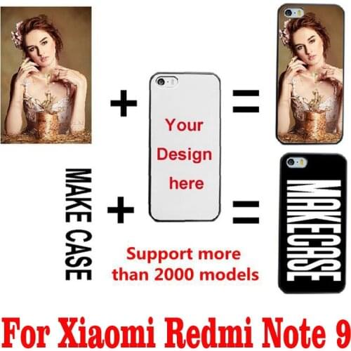 DIY Personalized custom photo name Customize printing your design picture cover case for Xiaomi Redmi Note 9 4G 5G