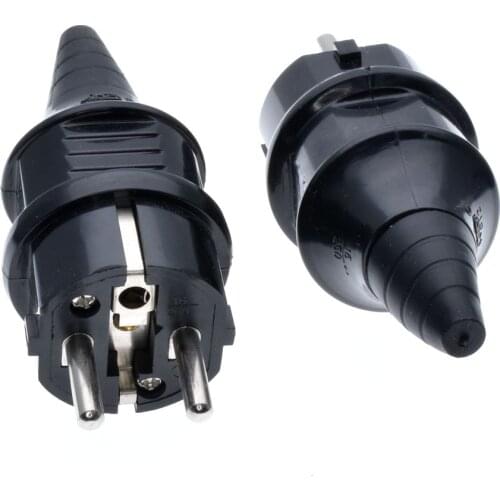 EU Waterproof IP54 Industrial Electrical Power French Type E Rewireable Plug Male Socket Outlet Adaptor 250V 4000W