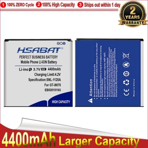 HSABAT EB535151VU 4400mAh High Capacity Business Battery For Samsung Galaxy S Advance GT-I9070 i9070 W789 B9120 i659