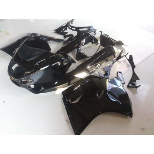Custom Fairing kit for KAWASAKI Ninja ZZR1100 93 99 00 01 03 ZZR 1100 1993 2001 2003 ABS All Gloss black Fairings set+gifts KA15