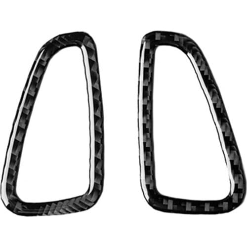2Pcs/Set Carbon Fiber Dashboard Air Outlet Frame Stickers for Chevrolet Camaro Car Accessories