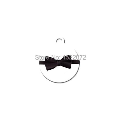 New Black Bow Tie Custom Pet Id Tag for Dogs and cats custom dog necklace hot sale dog necklace FH890215