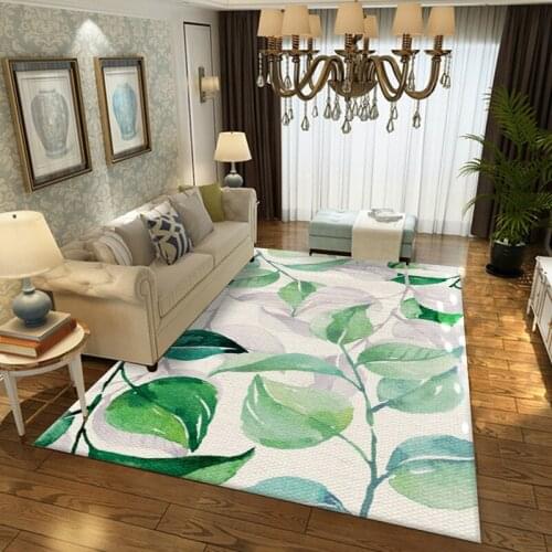 New popular modern art soft color flower Japanese carpet living room bedroom living room non slip carpet