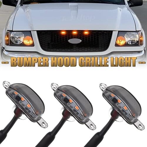 Bumper Hood Car Front LED Grille Light Smoked Facelift For Ford F-150 F150 2010 2011 2012 2013 2014 2015 2016 2017 2018