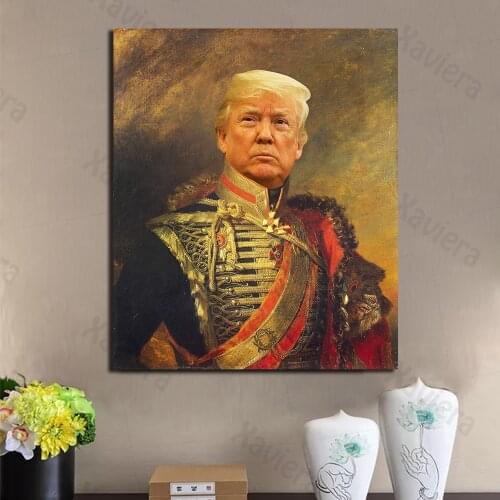 Donald Trump Portrait Art Poster American President Funny Canvas Painting On The Wall Home Decor Living Room Pictures and Prints