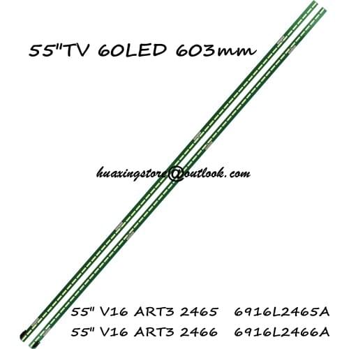 LED Backlight strip 60 lamp For LG 55" V16 ART3 2466 2465 55UH650V 55UH6500 55UH661V 6922L-0189A 0199A LC550EGG FJ M5