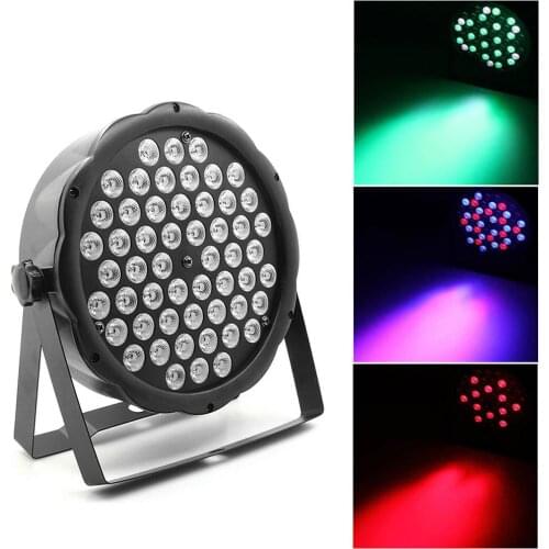 54 LED Stage Light RGBW Crystal Magic Ball Bulb DMX Par Light 110-240V Disco Club Party Light Strobe Dimming Lighting Change
