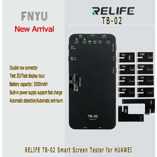 Smart Screen Tester RELIFE TB-02 For HUAWEI P10 P20 P20P P40 Mate9 Mate10 Pro Mate20 Mate30 3D Touch Original Color Tester