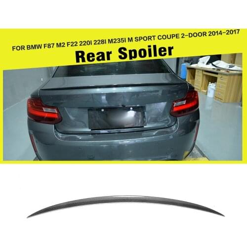 Carbon Fiber Racing Rear Spoiler Lip for BMW 2 Series F87 M2 F22 220i 228i M235i Coupe 2 Door 2014 - 2017