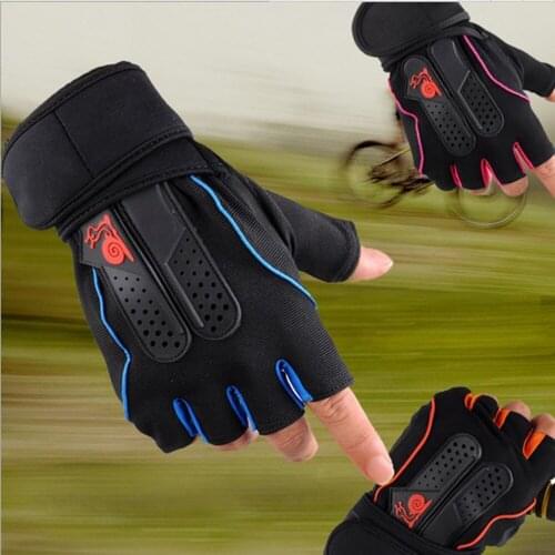1 Pair Non-slip Cycling Gloves Fitness Gloves Men Women Sports Gym Half Finger Breathable Bike Bicycle Gloves Drop Shipping