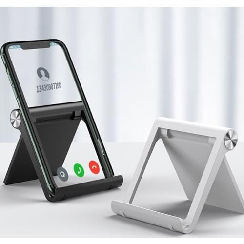 1Pc Desktop Phone Holder Stand Portable Tablet Stands Anti-slip Silicone Pad Cell Phone Support Rotating Smartphone Holder