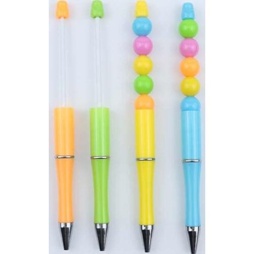 30pcs/lot Creative Beaded Ballpoint Pen (beads Not Included) Advertising Gift Ballpoint Pen Can Be Customized with Printed Logo