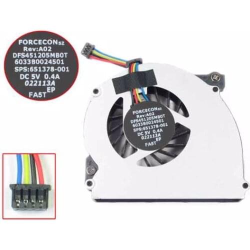 Forcecon DFS451205MB0T FA5T DC 5V 0.4A 4-Wire Server Laptop Cooling Fan