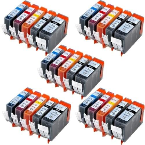 5set PGI725 CLI726 ink cartridge For canon PIXMA IP4870 IP4970 IX6560 MG5170 MG5270 MG5370 MX717 MX887 MX897 printer