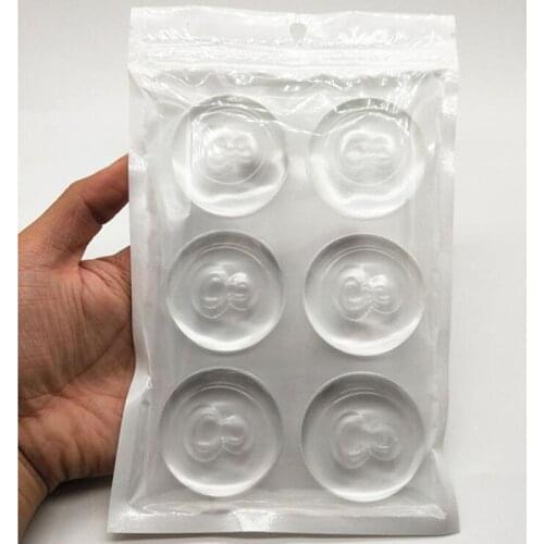 6pcs Wall protector, Door handle, bumper, Protective plug, non-slip stickers, self-adhesive Round bumper, Door stop, Muffler