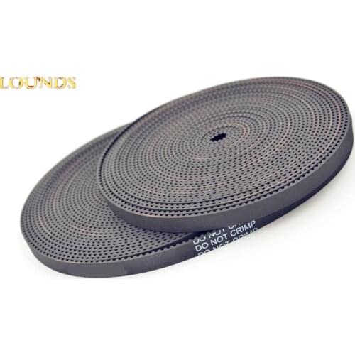 Free shipping GT2 Width 6mm Arc teeth Industrial Rubber Open Ended Timing Belt GT2-6mm (200m/lot) Wholesale $360