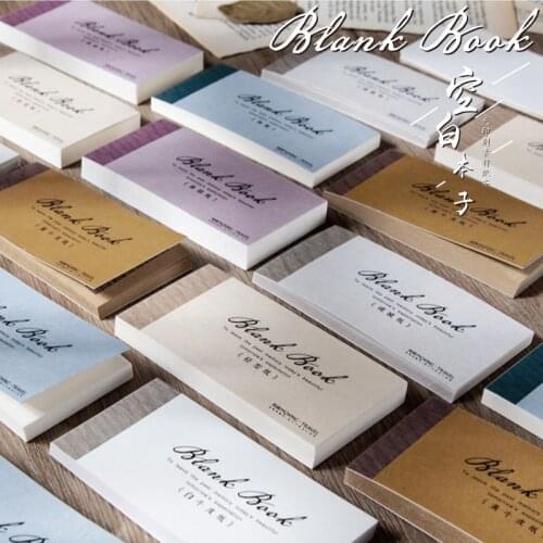 60 pcs Retro Blank book series Memo Pad Message Notes Decorative simple Notepad Note paper Memo Stationery Office Supplies