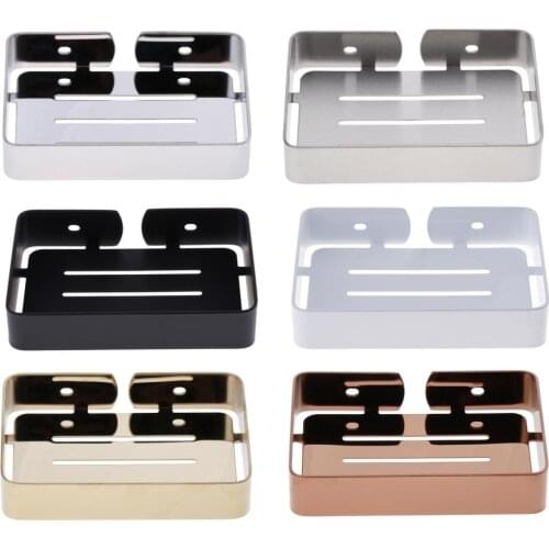 Bathroom Stainless Steel Soap Dish Holder Sponge Rack Wall Mounted Hardware w/Screws for Home Kitchen Bathroom Use