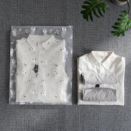 Travel Storage Bags 1Pcs Multi Purpose Frosted Transparent EVA Underwear Sorting Bag Waterproof Zipper Style S/M/L/XL/XXL