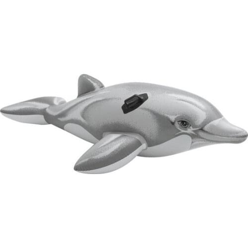 Inflatables giant dolphin toy Inflatables Giant Dolphin Pvc Swan Outdoor Child Toy Ride-on Inflatable Float Summer Holiday