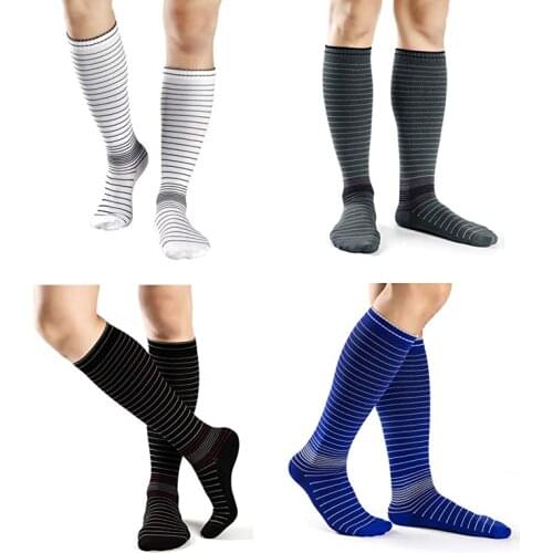 Golf Compression Socks compression socks for varicose veins Flight Travel Anti-Fatigue Knee High Stockings men socks