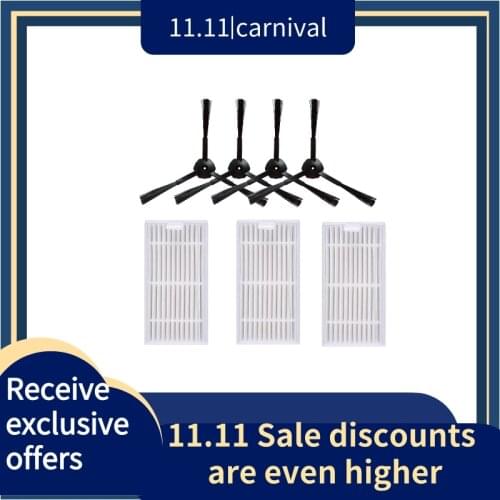 Sponge Hepa Filter Side Brush Robot Vacuum Cleaner Parts for Chuwi Ilife V55 V50 V5 V5S V3 V3S V50 Pro X5 Accessories