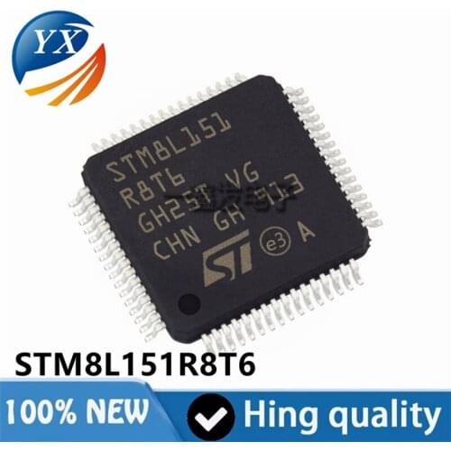 STM8L151R8T6 LQFP64 ST single chip microcomputer IC chip STMicroelectronics MCU integrated circuit